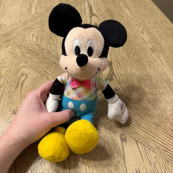 DISNEY‎ MICKEY MOUSE EASTER STUFFED ANIMAL 9" - Picture 1 of 4